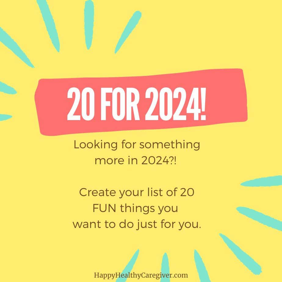 I want something more in 2024! Create your ’20 for 2024′ list. I want something more in 2024! Create your ’20 for 2024′ list.