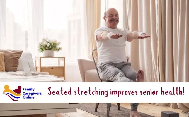 Seated stretching improves senior health! Seated stretching improves senior health!